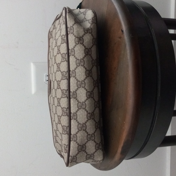 Authentic Vintage Gucci Interlocking GG Monogram Supreme Clutch Fanny Bum Waist - Picture 6 of 11